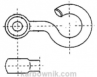 5,0,1 Hak oczkowy