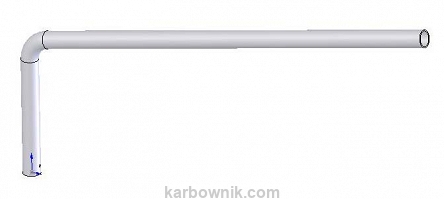 10,7 Wysięgnik rurowy oświetleniowy fi 50 50x150