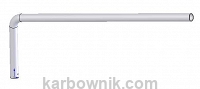 10,7 Wysięgnik rurowy oświetleniowy fi 50 50x150