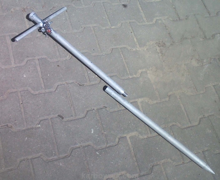 6,21,1 Uziom o dł. 1,0 m Przenośny / Mobilny  Rozkręcany Norma Wojskowa
