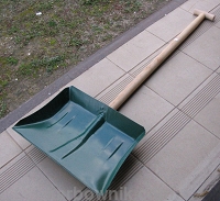 Łopata do śniegu METALOWA stel drewno Szufla