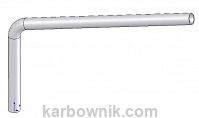 10,6 Wysięgnik rurowy oświetleniowy fi 50 50x100