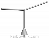 10,26 Wysięgnik rurowy oświetleniowy WR-2 180 fi50 100x2x100